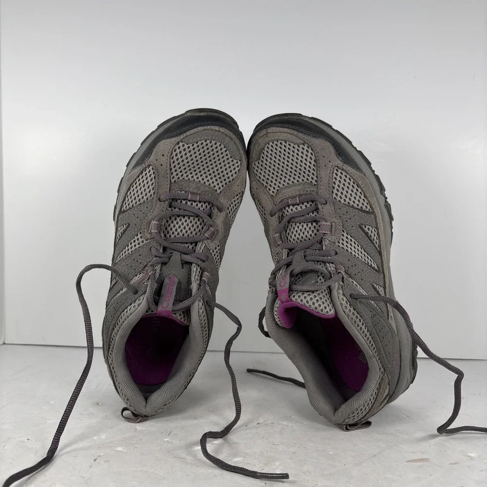 Size 7 Columbia Gray Techlite Hiking Trail Shoe Sneakers BL3983-061‎